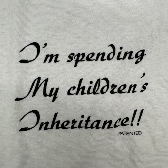 Vintage TShirt Im Spending My Childrens Inheritance Large Isle of Capri souvenir - Picture 7 of 11